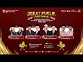 DEBAT PUBLIK PERTAMA: Calon Bupati dan Wakil Bupati Pasaman Barat 2024