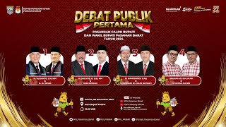 DEBAT PUBLIK PERTAMA: Calon Bupati dan Wakil Bupati Pasaman Barat 2024