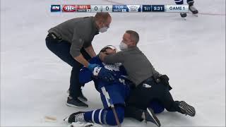 NHL Hit - Canadiens @ Maple Leafs - Perry hit Tavares - 20 05 2021