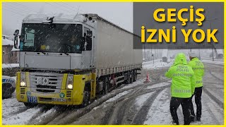 Tır ve Kamyonlar Kaynaşlı'da Bekletiliyor