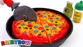 Pretend Play Toy Kitchen Cooking Pizza | Preschool Toddler Learning
