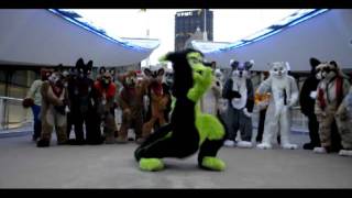 Anthrocon 2011 Roof Top Fursuit Dance Session