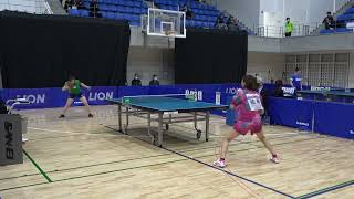 佐藤瞳 vs 木村香純｜パリ五輪日本代表選考会 卓球2022 TOP32 女子シングルス1回戦