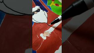 Christmas special🎄😍| Cool Santa🧑‍🎄|#christmasevel #youtubepartner #shorts #viralart #trend #painting