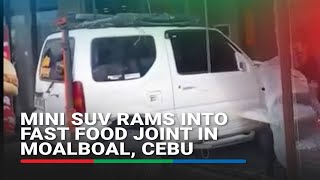 Mini SUV rams into fast food joint in Moalboal, Cebu | ABS-CBN News
