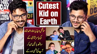 Indian Reaction On Social Media Star Kid Ahmed Shah Cutest Interview With Yasir Shah.