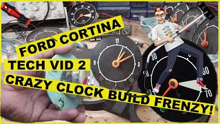 Ford Ford Cortina Dash Clock refurb and repair PT1 - Project Bramble tech video.