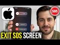 How To Get iPhone Out Of SOS Screen