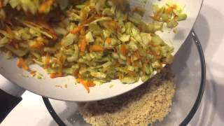 Couscous with vegetables - vegetarian food - healthy food - easy recipe - Kuskus se zeleninou