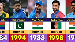 Best Cricketer Born in Every Year (1970 - 2000) | FT. Kohli, Dhoni, Warner, Rashid Khan, ABD...