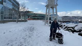 Using the all-terrain Trionic Veloped to get about at Trondheim