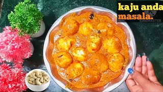 Egg Cashew Nut Masala Recipe Video | Kaju Anda Masala Curry#cooking #Guddi kumari village  cooking