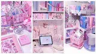 asmr relaxing desk and stationery organization ideas  #cindyasmr