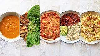 3 INGREDIENT VEGAN MEALS UNDER £1.50 ($2) | 5 Cheap & Easy Student Recipes
