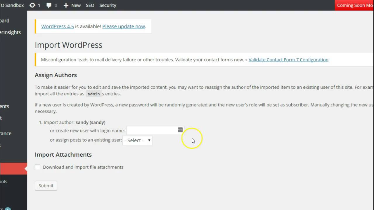 Importing Into WordPress Using WordPress Importer Plugin - YouTube