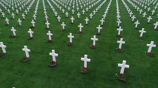 Cimetière américain d'Omaha Beach à Colleville sur mer.