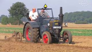 Alte Traktoren pflügen in Axien 1-6 Old Tractors Plowing in Germany