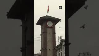 J\u0026K: Tricolour waves atop Clock Tower at Lal Chowk in Srinagar