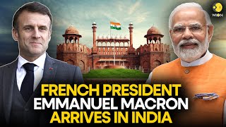 French President Emmanuel Macron reaches India as Chief Guest for 75th Republic Day | WION LIVE