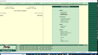 Inserting data from sql server to Tally-8