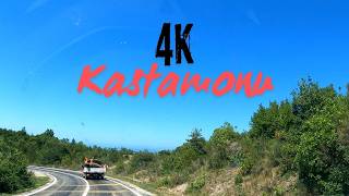 4K Car Tour From Kastamonu to Cide Beach | Gideros Beach 4k 60fps #turkey