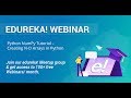 Edureka Python Webinar | Python NumPy Tutorial - Building N-D Array In Python | Edureka Masterclass