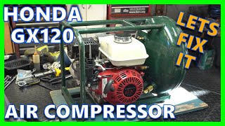 Rol-Air Air Nailer Compressor~ Honda GX 120 Air Compressor Repair ~ Full Service-Carb,Valve Check