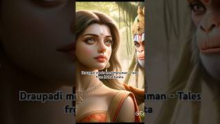 Draupadi meets Lord Hanuman - Tales from Mahabharata #hindumythology #hanuman #draupadi #hindudeity