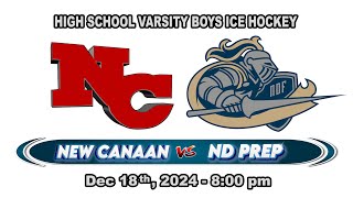 New Canaan vs Notre Dame Prep - Boys Ice Hockey