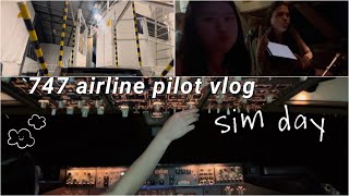 airline pilot vlog // 747, recurrent training, simulator, miami