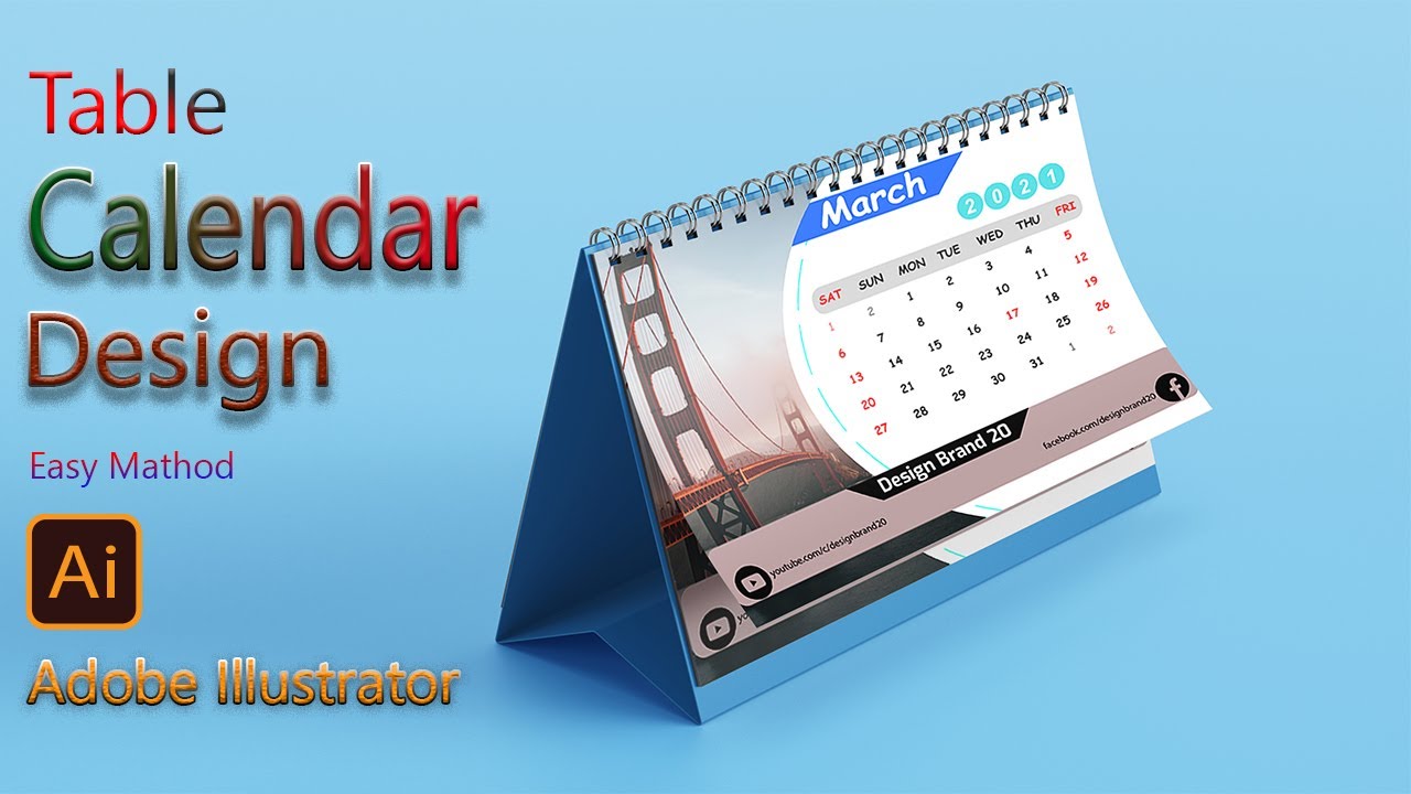 Adobe Illustrator Calendar Template