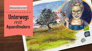 Reiseskizzen mit Aquarellmarkern - alles über das Skizzieren unterwegs - Techniken, Tipps und Tricks