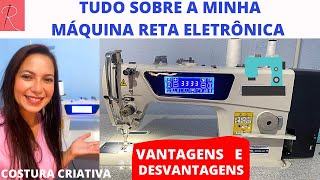 TUDO SOBRE A MINHA MÁQUINA RETA ELETRÔNICA - UNBOXING - VALEU A PENA?