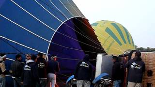 Ballon vaart boven Luxor - Egypte