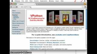 Installing VPython