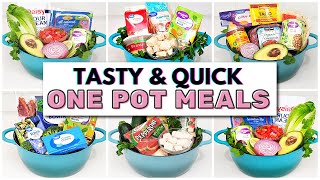 5 QUICK \u0026 TASTY One Pot Meals | About $10 and Under 30 Mins!