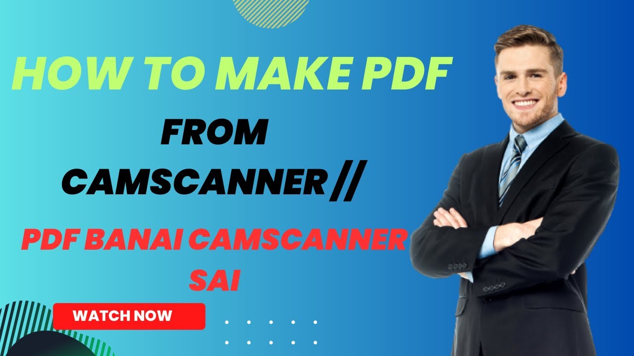 How To Make Pdf From Camscanner Pdf Banai Camscanner Sai Youtube