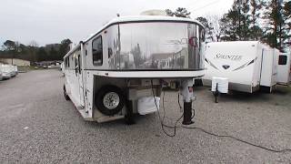 SOLD! 2004 Classic Gold Buckle 3 Horse Gooseneck Horse Trailer, 30\