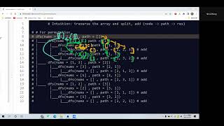 Leetcode 46. Permutations. Backtracking. Python