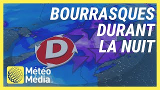 Météo : Bourrasques possibles durant la nuit de jeudi