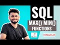 SQL MAX and MIN Functions | SQL tutorial for beginners