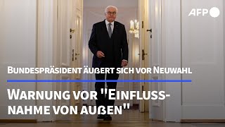 Steinmeier warnt vor \