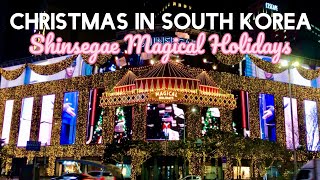 [4K] Christmas in Korea | Magical Holidays in Shinsegae | #christmas #southkorea