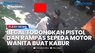 Dikepung Warga, Dua Begal Bersenpi di Penjaringan Lepas Tembakan dan Rampas Motor Wanita Buat Kabur