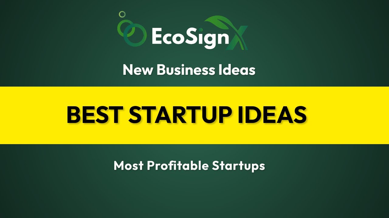 Best Startup Ideas | New Business Ideas | Most Profitable Small ...