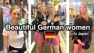 Beautiful German women in Tokyo, Japan