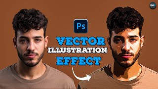 Create Vector Art Effect in Photoshop - Vector Illustration Effect - Vector Portrait Effect