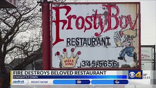 Knightstown icon Frosty Boy goes up in flames