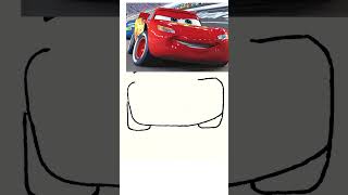 Very Easy McQueen Drawing #drawing #easydrawing #stepbystepdrawing #easydrawingsstepbystep
