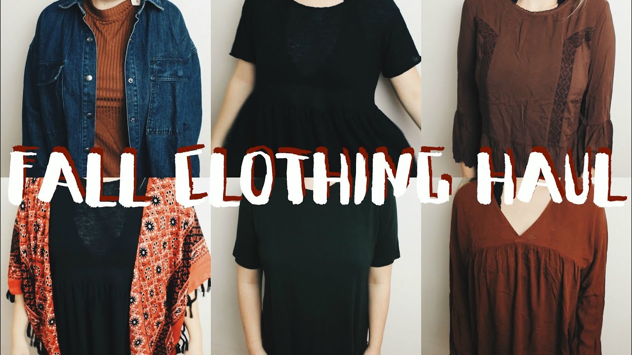 Try On Fall Clothing Haul Youtube